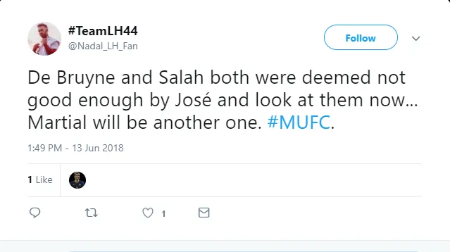 Mourinho sẽ không thích sự so sánh của fan Man United sau khi Martial quyết định ra đi - Bóng Đá
