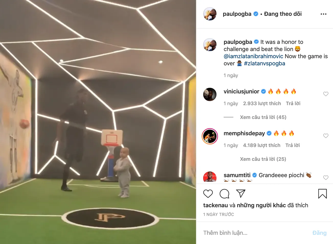 Ibrahimovic beats Pogba with new trick: Game over - Bóng Đá