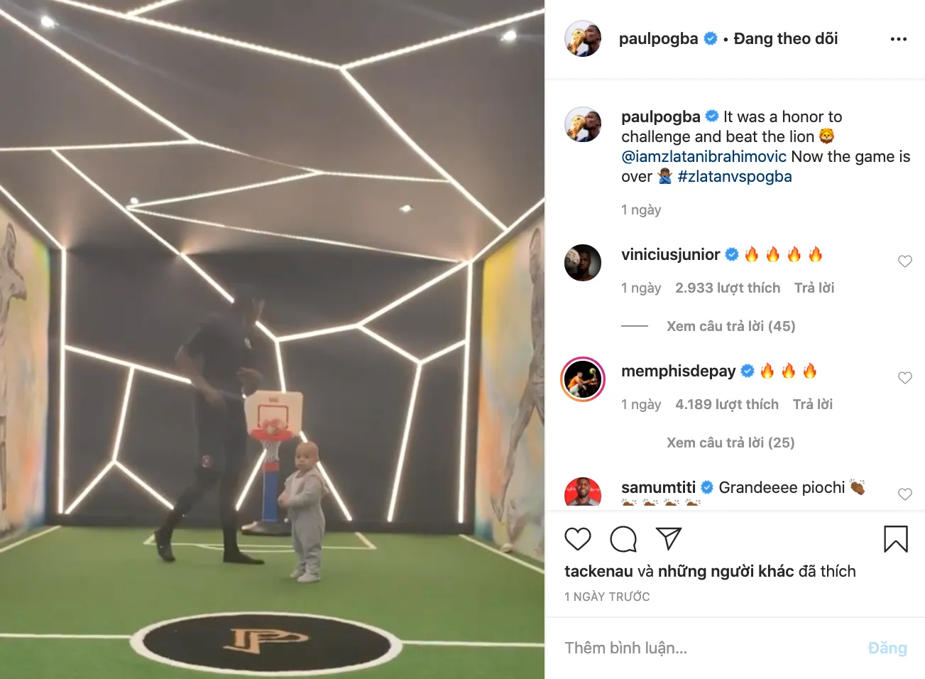 Ibrahimovic beats Pogba with new trick: Game over - Bóng Đá