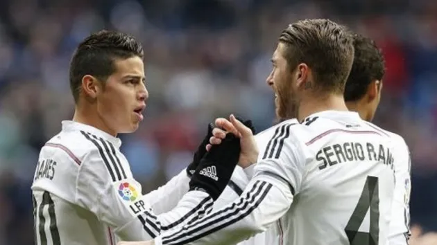 Sergio Ramos' sentimental message for James after Real Madrid exit confirmed - Bóng Đá