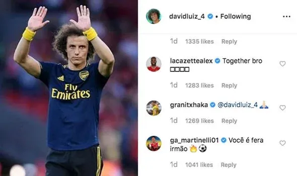 Arsenal fans will love what Gabriel Martinelli said to David Luiz after Liverpool defeat - Bóng Đá