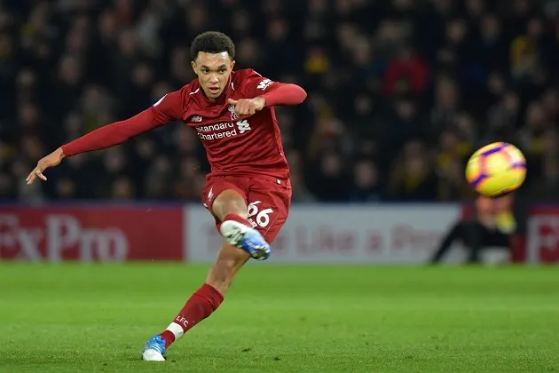 Trent Alexander-Arnold tạt thành công 7/41 lần - Bóng Đá