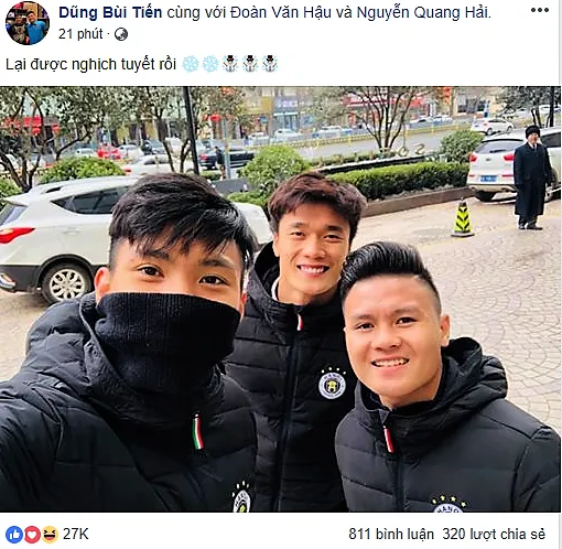 Đến Trung Quốc bộ ba Quang Hải, Tiến Dũng và Văn Hậu nhớ U23 Viêt Nam - Bóng Đá