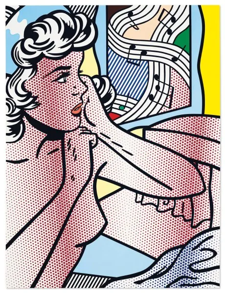 Roy Lichtenstein's, Nude with Joyous Painting, 1994.