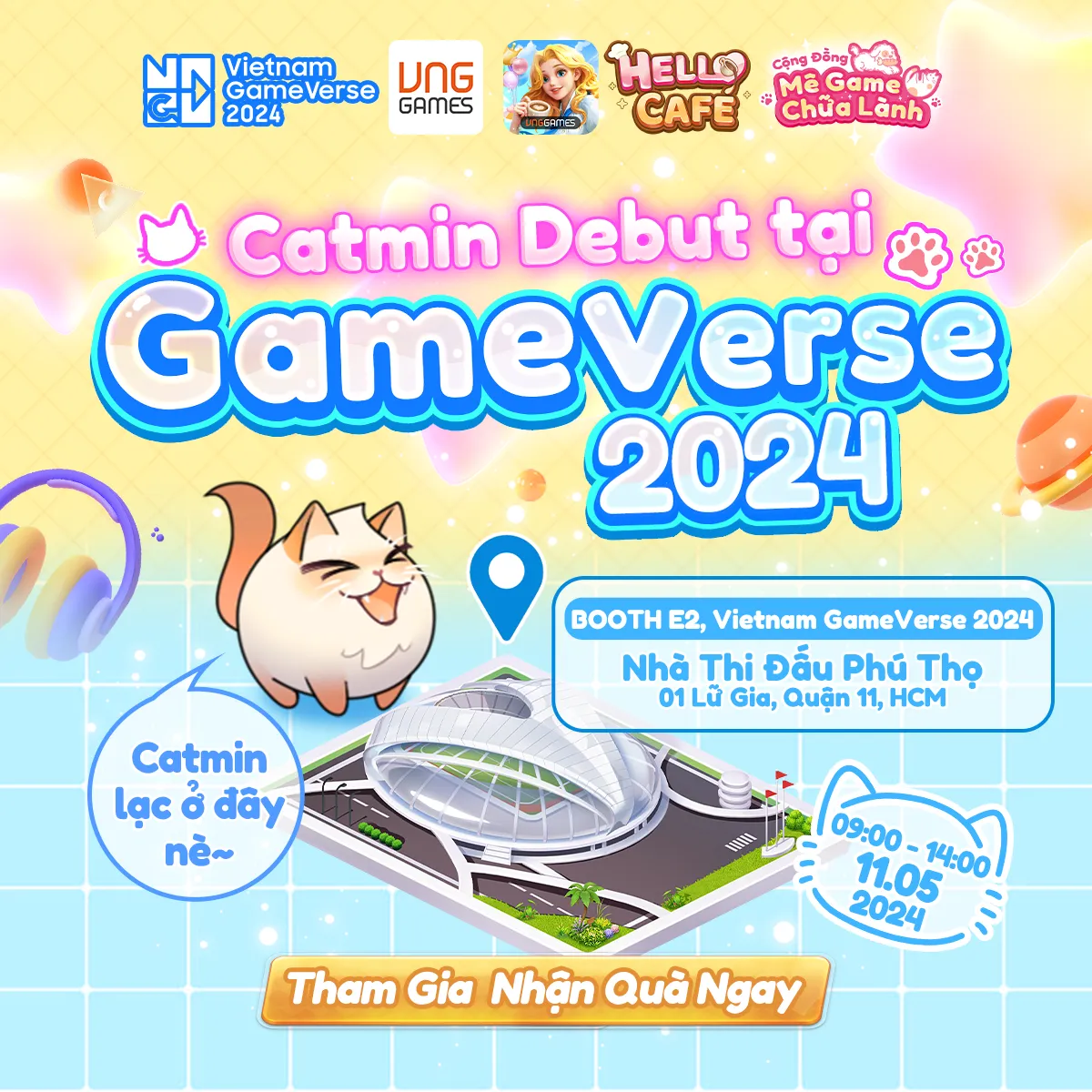 Catmin debut Gameverse