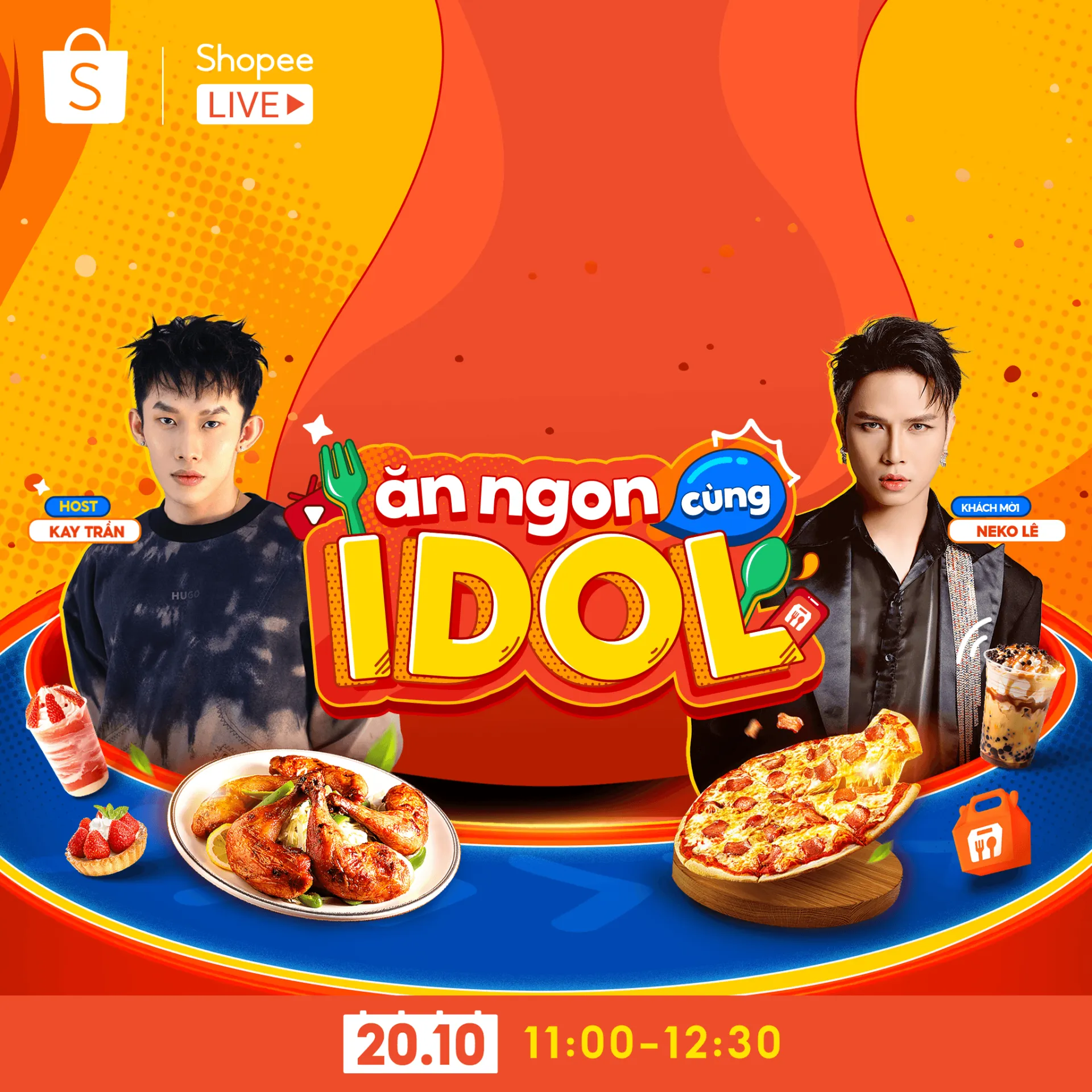 KV Livestream 20.10 An ngon cung idol