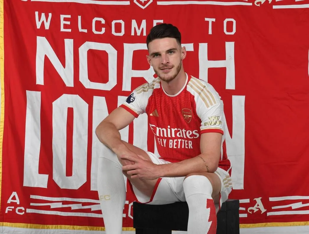 Những hình ảnh cực chất của Declan Rice ngày ra mắt Arsenal - Bóng Đá