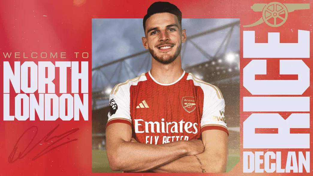 Những hình ảnh cực chất của Declan Rice ngày ra mắt Arsenal - Bóng Đá