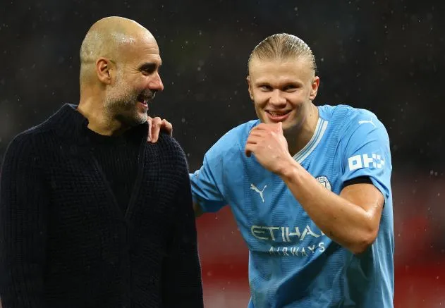 Manchester City's Guardiola raves about Haaland's record night - Bóng Đá