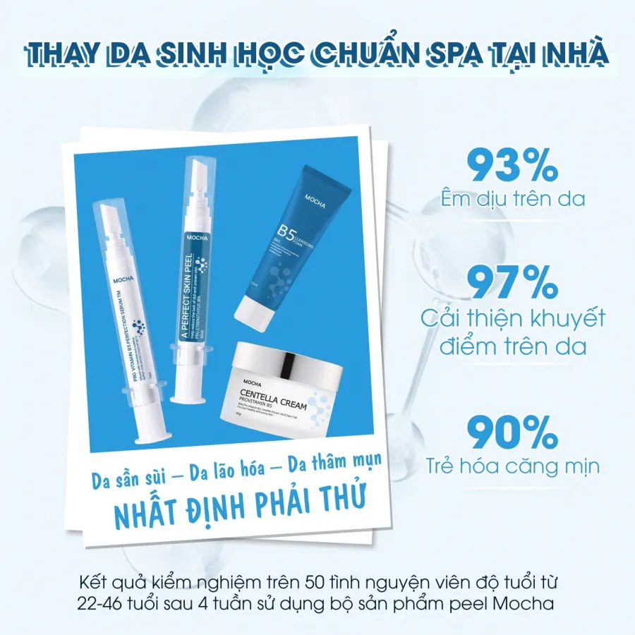 Bộ sản phẩm Retinol mix Peel “thần thánh” của Mocha Group