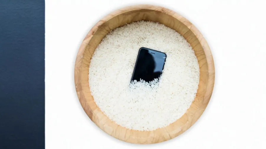 Điện thoại dính nước không nên cho vào gạo