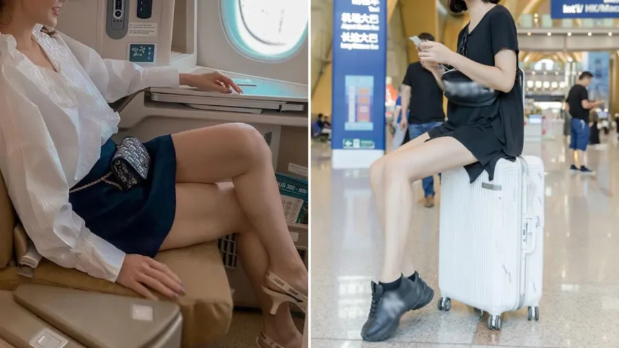 Các loại quần đùi, váy ngắn không phải trang phục lý tưởng để mặc khi đi máy bay.