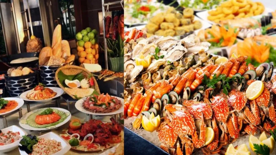 Đừng ăn nhiều hải sản ở tiệc buffet vì có thể gây khó chịu cho tiêu hóa