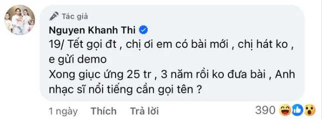 Khánh Thi nhắc tên một 