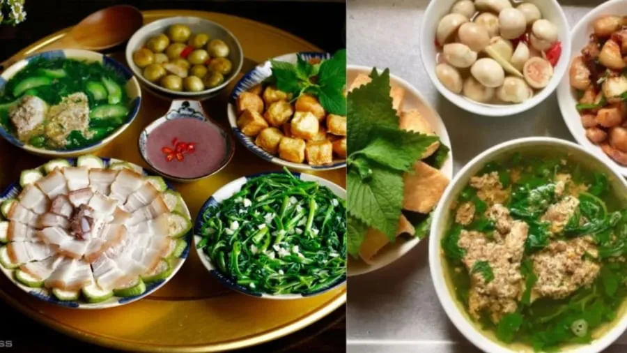 Cơm canh cua cà muối rất phổ biến