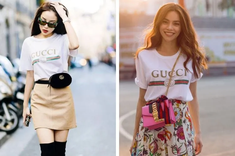 Áo thun nữ Gucci được chế tác từ những chất liệu cao cấp, mang lại cảm giác thoải mái cho người mặc và tôn lên vẻ đẳng cấp và sang trọng cho bộ trang phục của họ.