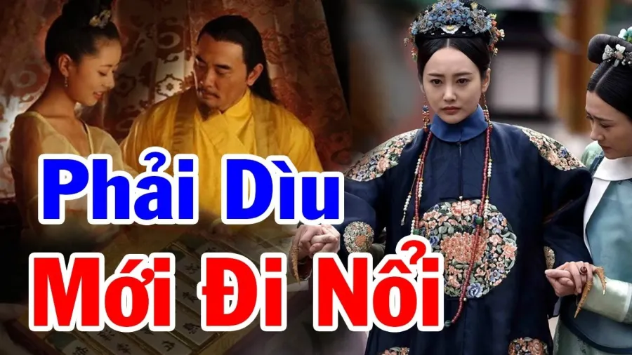 Phi tần khi bước đi phải có người dìu mới toát ra được khí chất đoan trang, thục nữ. 