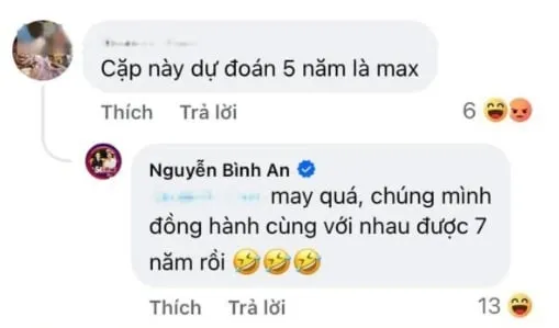 Bình An khéo léo đối đáp với dân mạng.