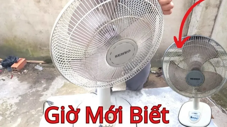 Mẹo vệ sinh quạt không cần tháo khung nhanh chóng