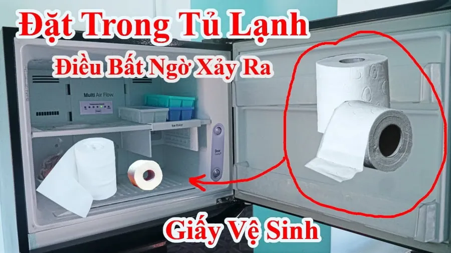 Đặt cuộn giấy vệ sinh vào tủ lạnh mẹo hay