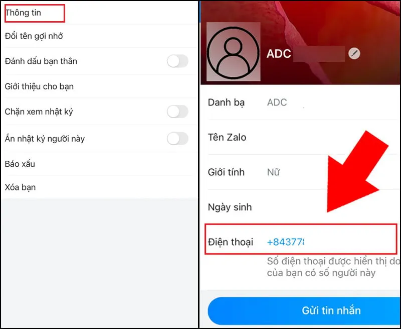 Cách lấy số điện thoại từ Zalo trên điện thoại nhanh chóng