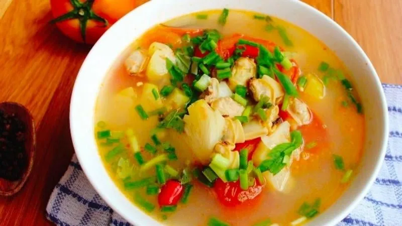 Cách nấu canh ngao chua ngon