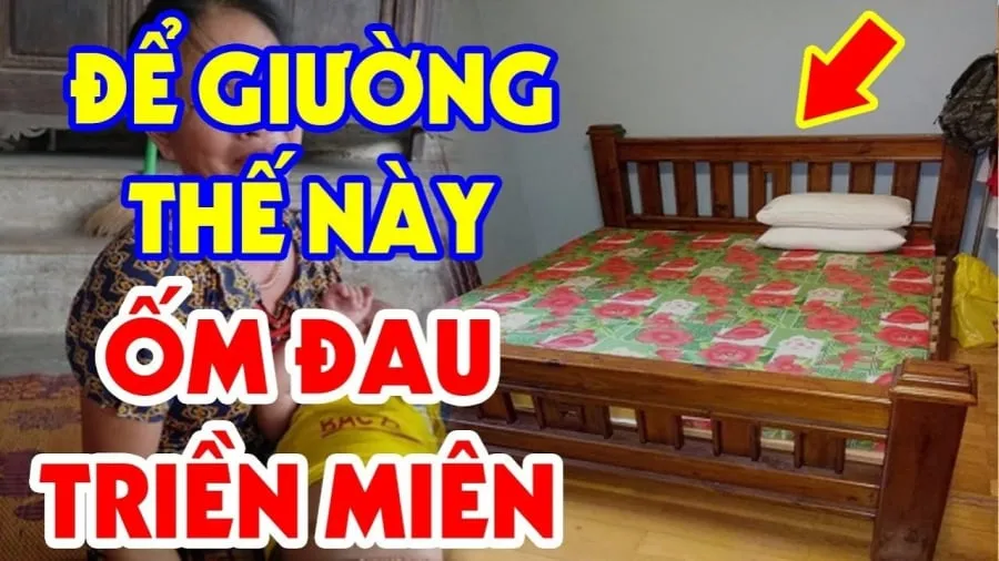 Đầu giường quay 4 hướng, Tài - Lộc - Danh khánh kiệt, đó là hướng Tây, hướng cửa chính, hướng nhà vệ sinh và hướng gương soi.