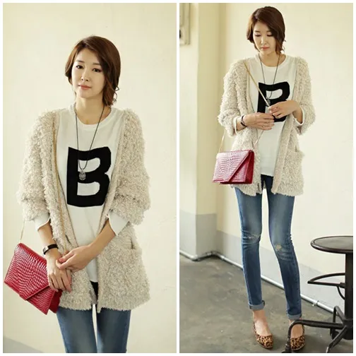 Muôn kiểu mix đồ cùng cardigan len ấm áp 2014