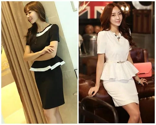 F5 phong cách cho cô nàng công sở với đầm peplum thanh lịch