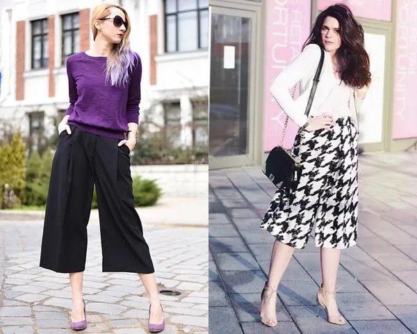 Xu hướng thời trang: Quần culottes mặc thế nào để thật sành điệu?