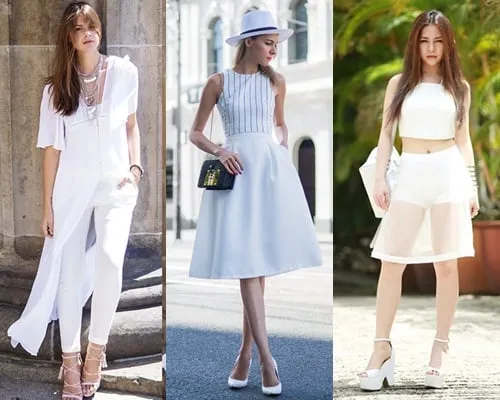 Fashionista hút hồn với sắc trắng ngày hè