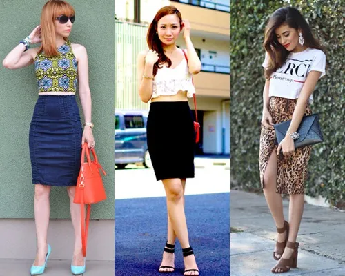 Bạn đã biết cách mix croptop với chân váy bút chì hợp xu hướng?