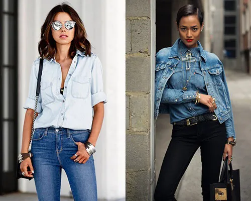 Đơn giản mà sành điệu bất ngờ áo sơ mi denim