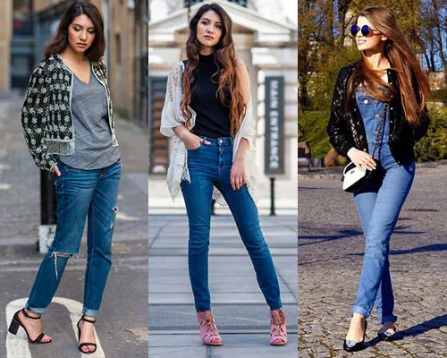 Quần jeans nữ màu xanh sành điệu, bạn đã biết cách mix đồ?