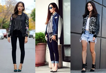 Áo bomber jacket 'khuấy đảo' thời trang thu 2015