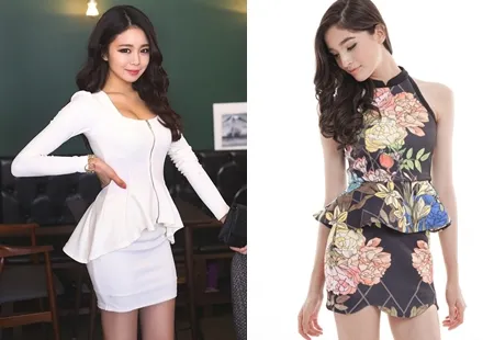 Váy peplum thanh lịch, che khuyết điểm cho nàng béo bụng