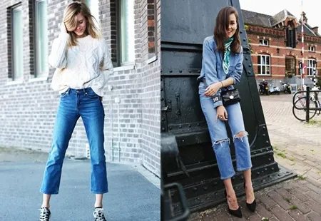 Quần jeans ống lửng hớp hồn phái đẹp toàn thế giới