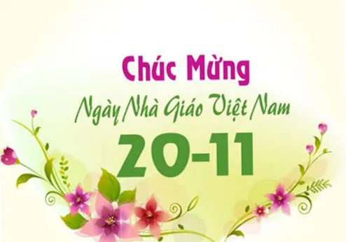 Lời chúc 20/11 hay và ý nghĩa nhất dành tặng thầy cô giáo