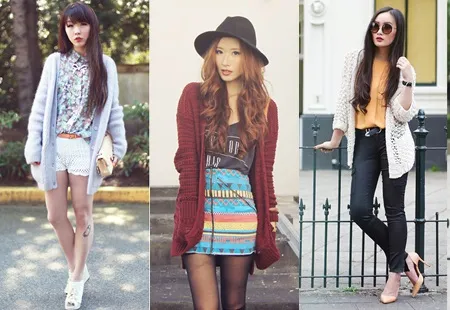 Cardigan dáng dài cực chất khuấy đảo thời trang thu đông 2015