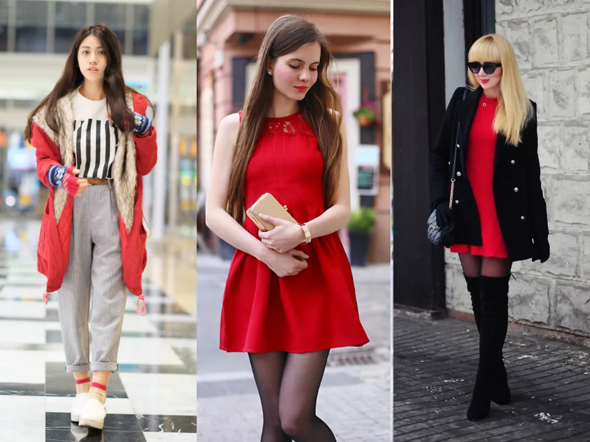 Street Style thế giới: Tưng bừng sắc đỏ