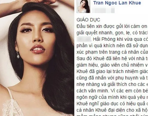 Lan Khuê bất ngờ làm đơn khiếu nại đến trường THCS ở Hải Phòng