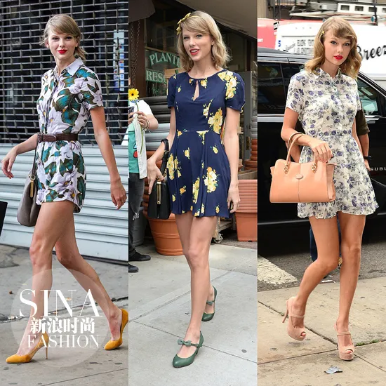 Diện váy hoa liền thân ngày đầu hè đẹp như Taylor Swift