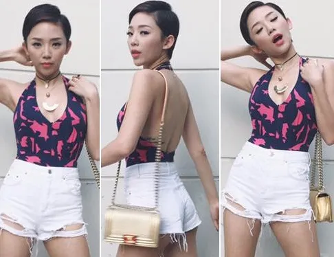 Tóc Tiên sành điệu với short ngắn 'rách rưới', khoe body chuẩn