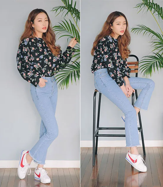 Quần jeans lửng 