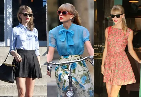 Học hỏi gu thời trang vintage siêu dễ thương của Taylor Swift