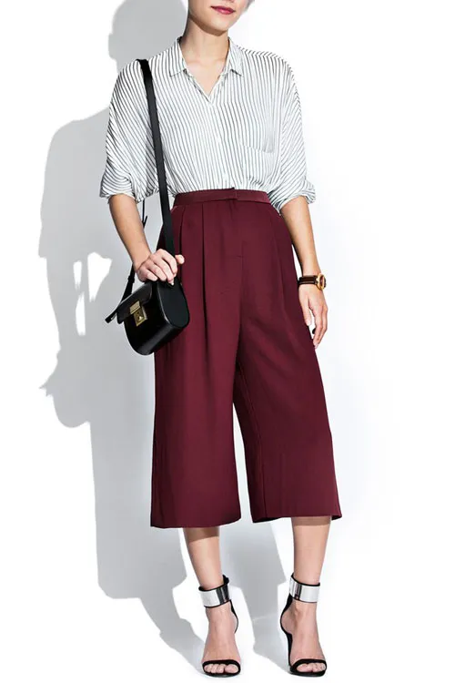 Loạt lưu ý giúp nàng có vòng 3 to mặc quần culottes chuẩn đẹp