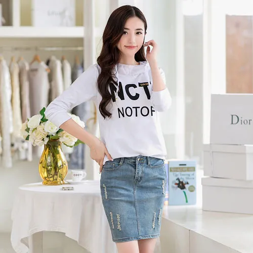 Chân váy denim - phong cách nổi bật dành cho cô nàng mùa thu