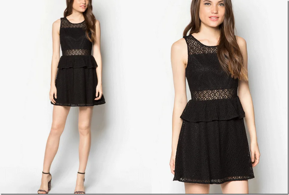 Váy peplum thanh lịch, che khuyết điểm cho nàng béo bụng