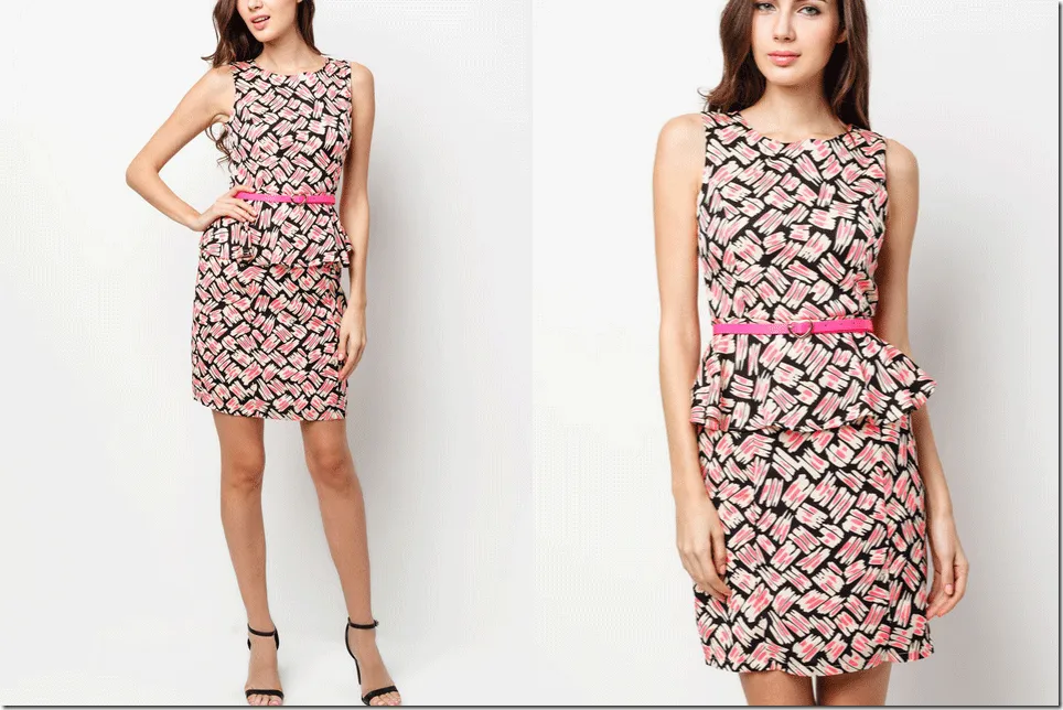 Váy peplum thanh lịch, che khuyết điểm cho nàng béo bụng