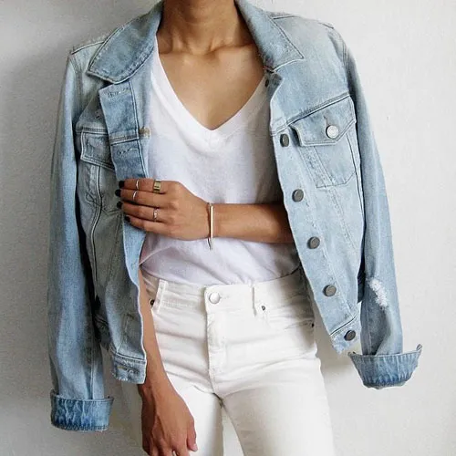 Jean jacket - chiếc áo không thể thiếu trong mùa thu